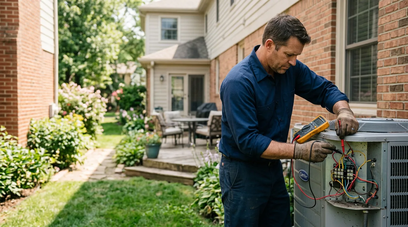 HVAC technician working near Coalton, WV
